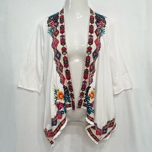 Johnny Was Embroidered Kimono